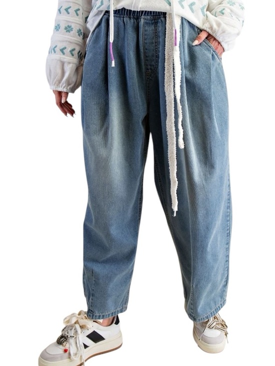 easel Pants - 186: EASEL NWT JEANS WASHED DENIM (C)